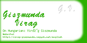 giszmunda virag business card